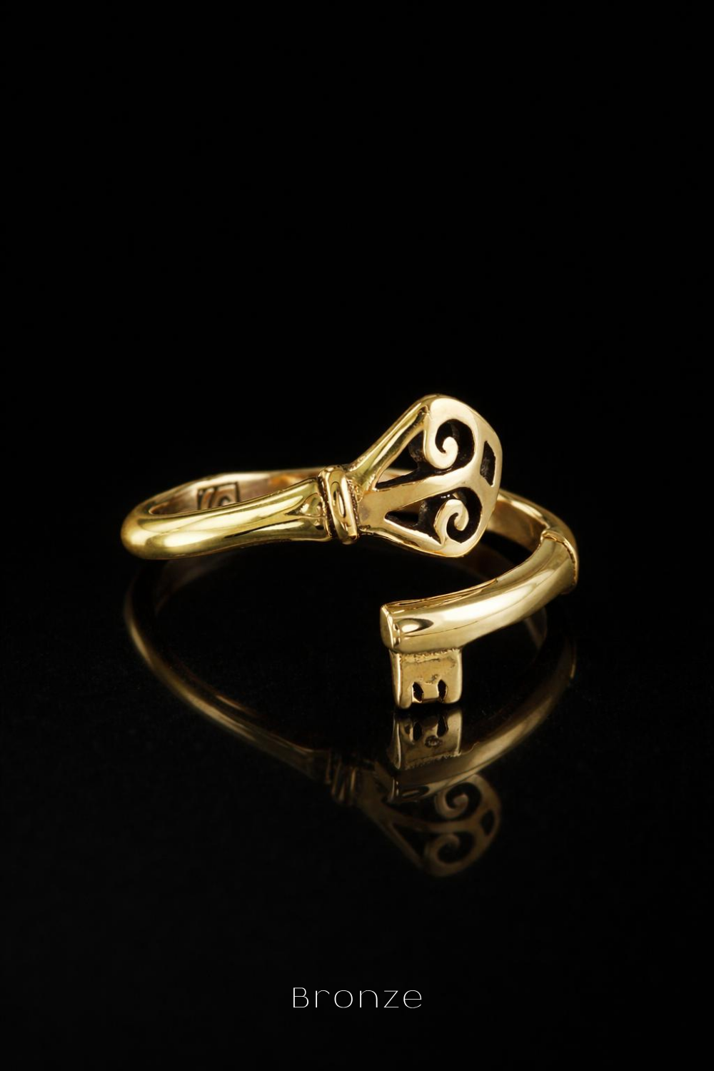 Skeleton Key Ring – Bronze & Silver-Plated Finish | Limited Edition