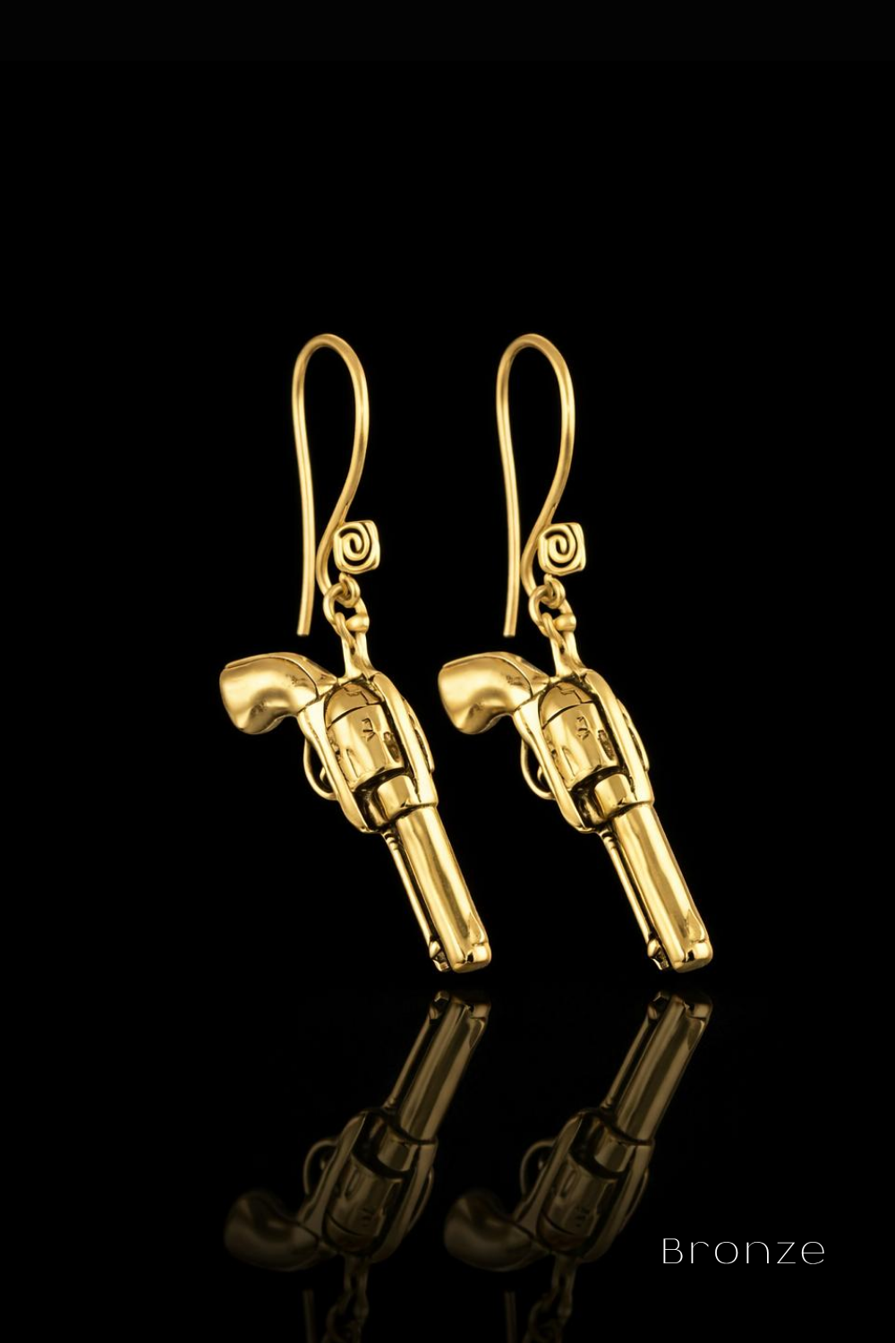 Revolver Earrings – Bronze & Silver-Plated Finish | Limited Edition