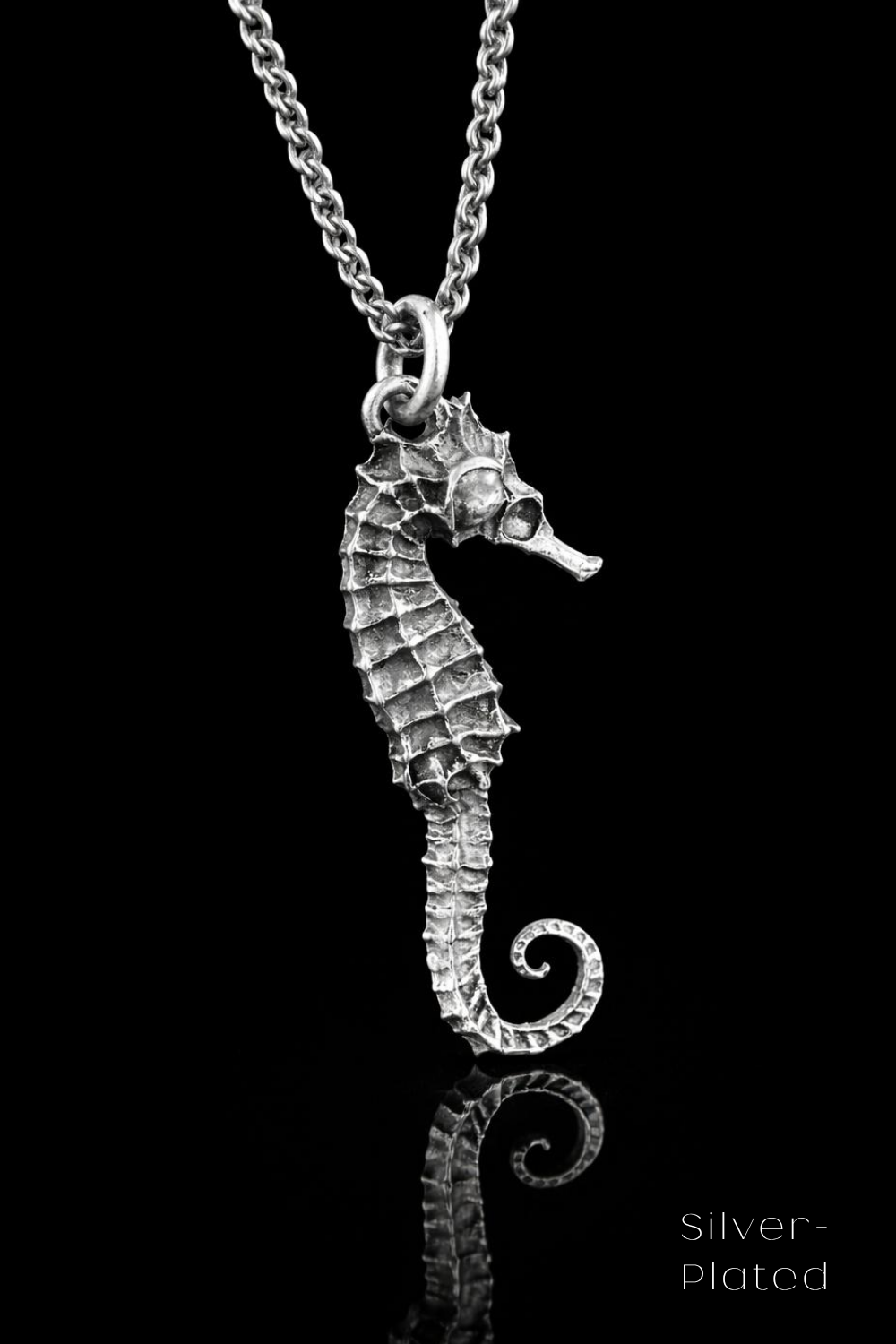 Seahorse Necklace – Bronze & Silver-Plated Finish | Limited Edition