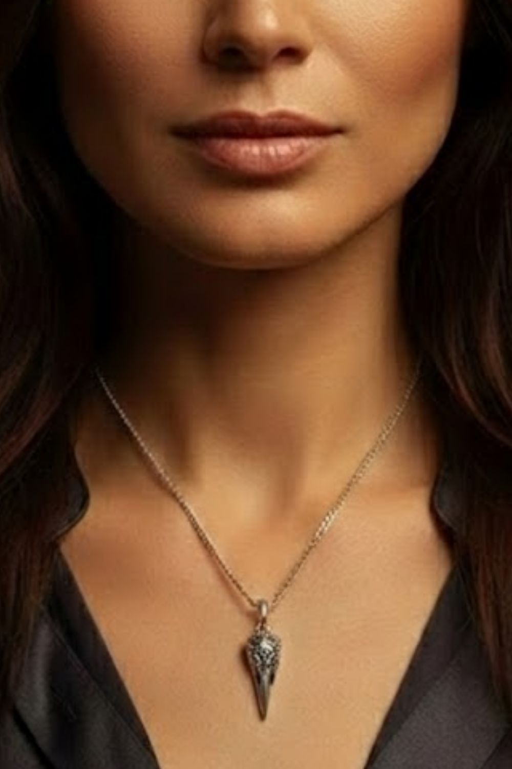 Sugar Skull Raven Necklace – Bronze & Silver-Plated Finish | Limited Edition
