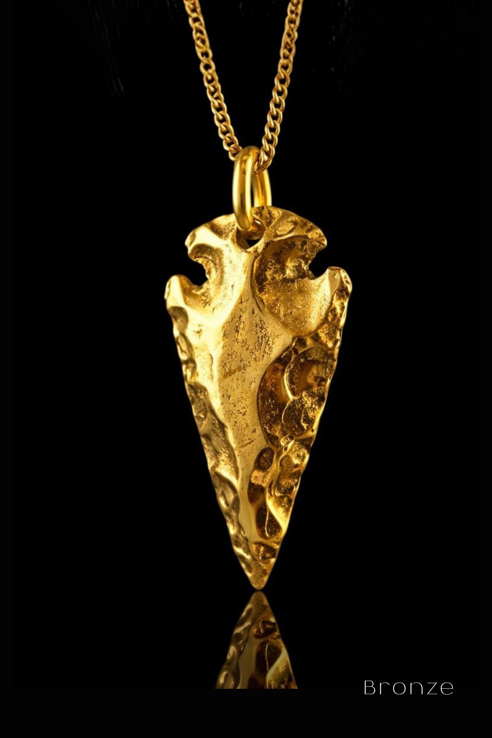 Arrowhead Necklace – Bronze & Silver-Plated Finish | Limited Edition