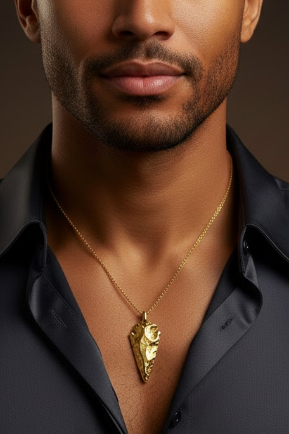 Arrowhead Necklace – Bronze & Silver-Plated Finish | Limited Edition