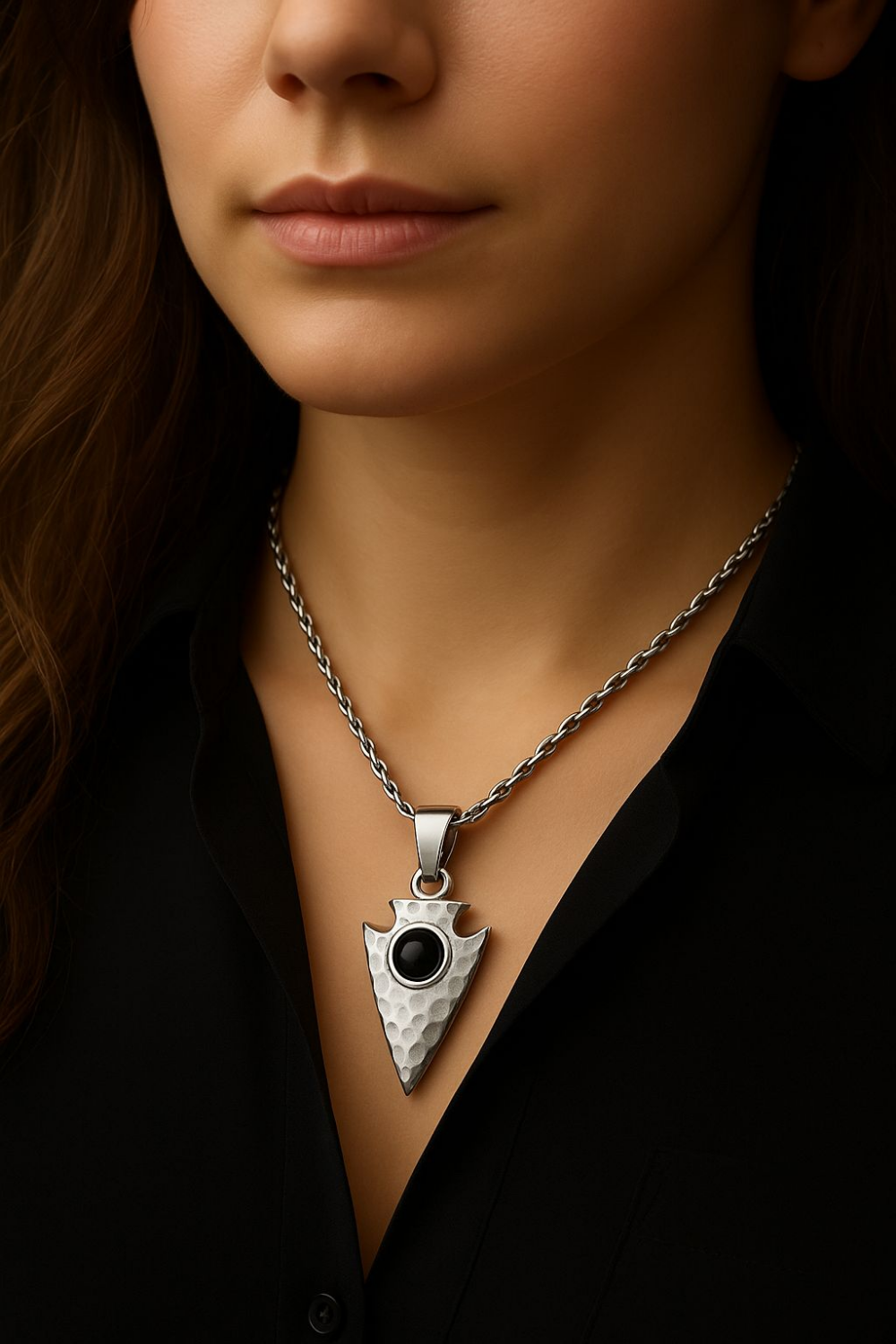 Made to Order: Obsidian Eye Pendant – Handmade Talisman of Protection & Inner Vision | Available in 925 Sterling Silver, Bronze & 24K Gold Plated