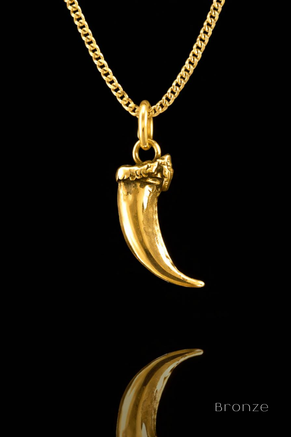Fang Necklace – Bronze & Silver-Plated Finish | Limited Edition