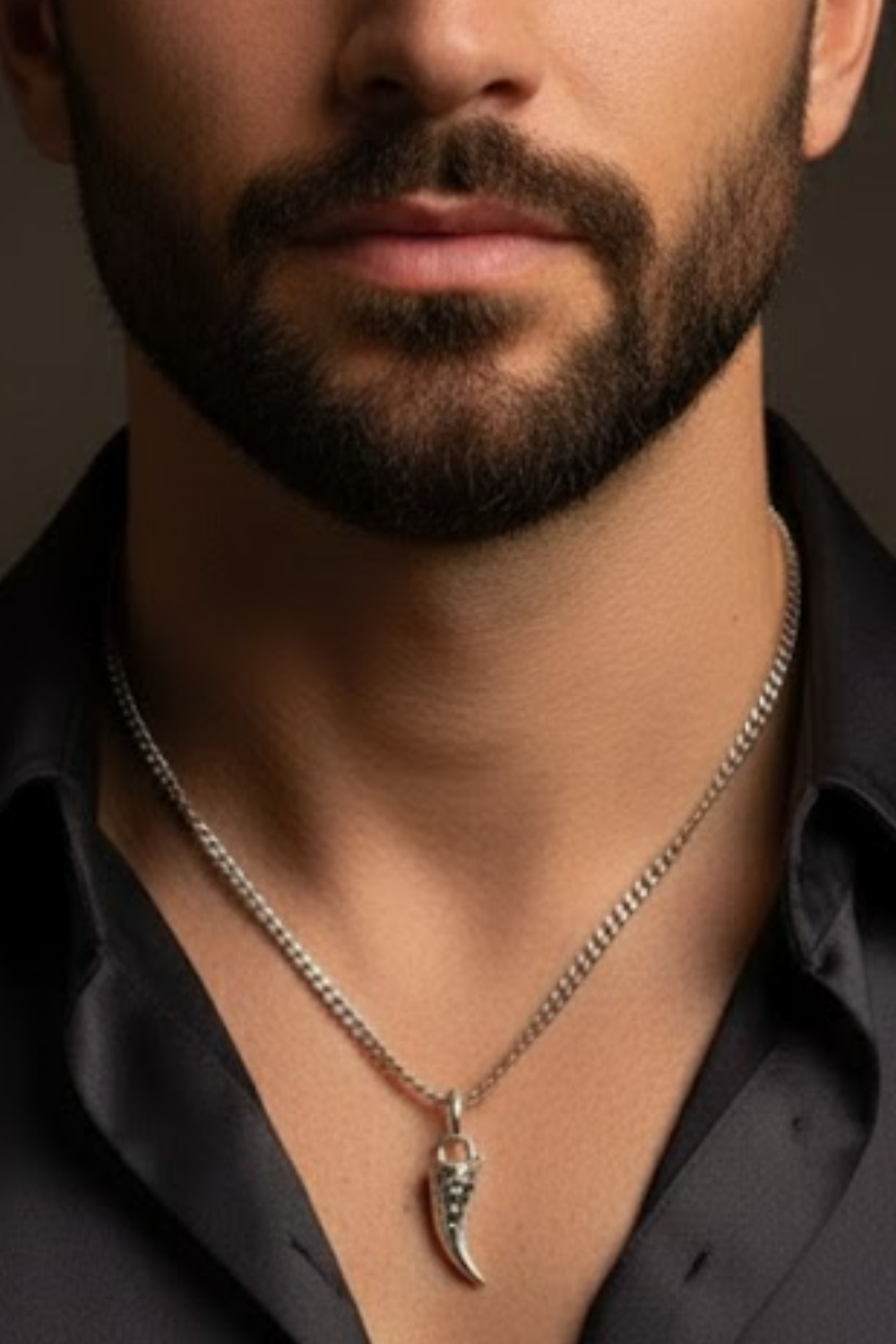 Fang Necklace – Bronze & Silver-Plated Finish | Limited Edition