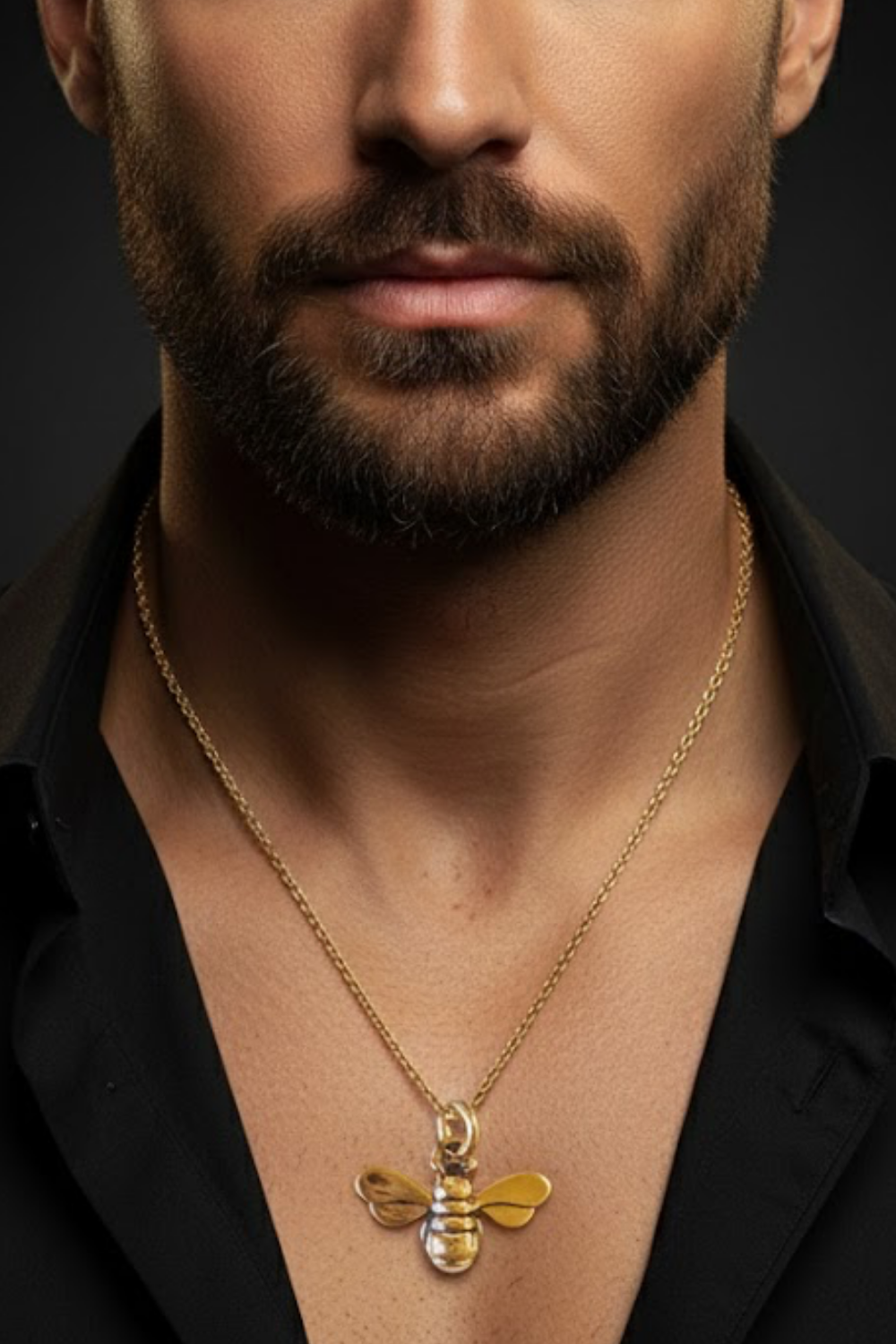 Bee Necklace – Bronze & Silver-Plated Finish | Limited Edition