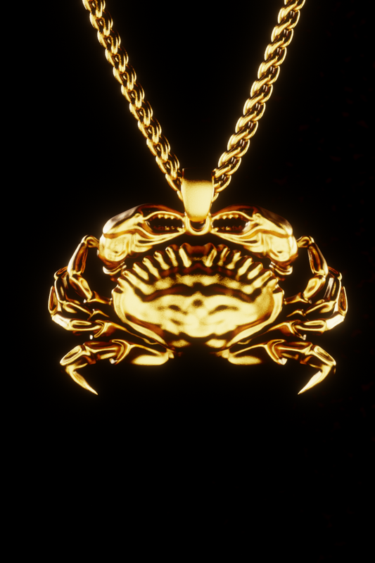 Collar del signo del zodíaco cáncer 