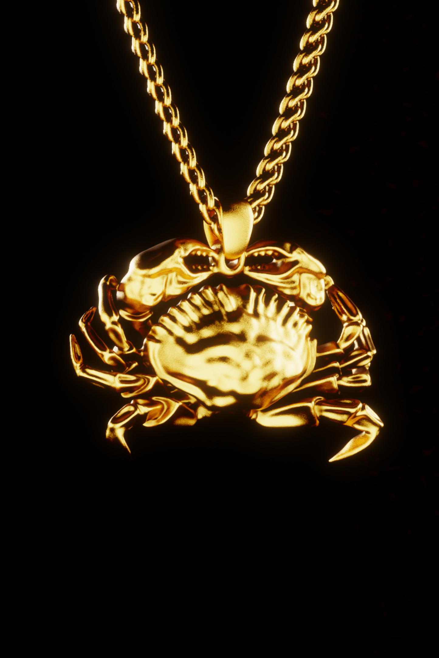 Cancer Zodiac Necklace – Handmade 18K Gold Astrology Jewelry