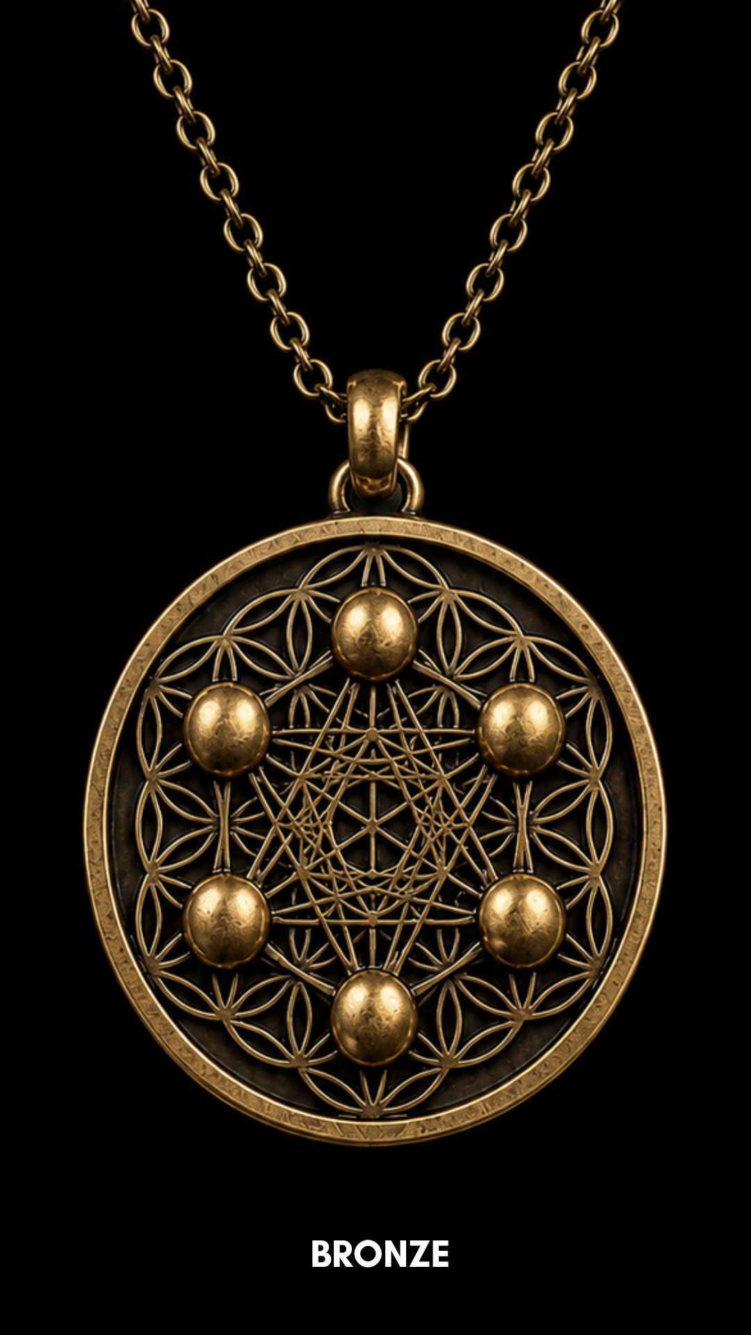 Metatron Cube Necklace | Handmade Sacred Geometry | Symbol of Divine Protection & Spiritual Expansion | 925 Sterling Silver, 24K Gold Plated
