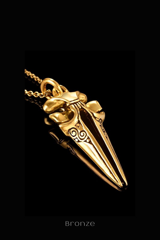 Whale Skull Necklace – Bronze & Silver-Plated Finish | Limited Edition