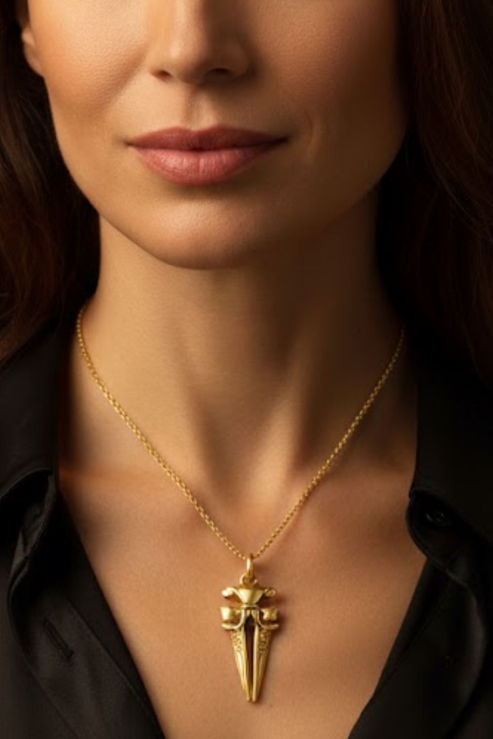Whale Skull Necklace – Bronze & Silver-Plated Finish | Limited Edition