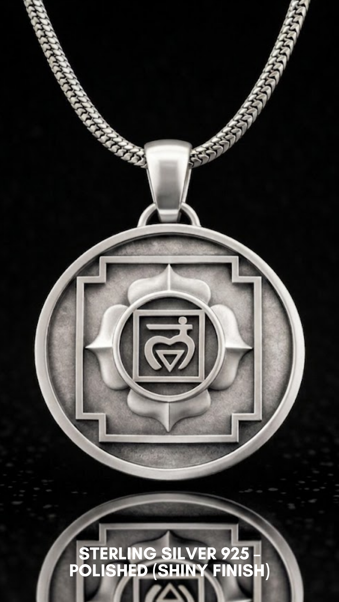 Anahata Yantra Necklace | Sacred Heart Chakra Pendant | Handmade in 925 Sterling Silver, 24K Gold Plated, Bronze (Copy)