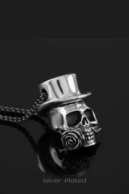 Baron Samedi Necklace – Symbolic Bronze & Silver-Plated Finish | Limited Edition