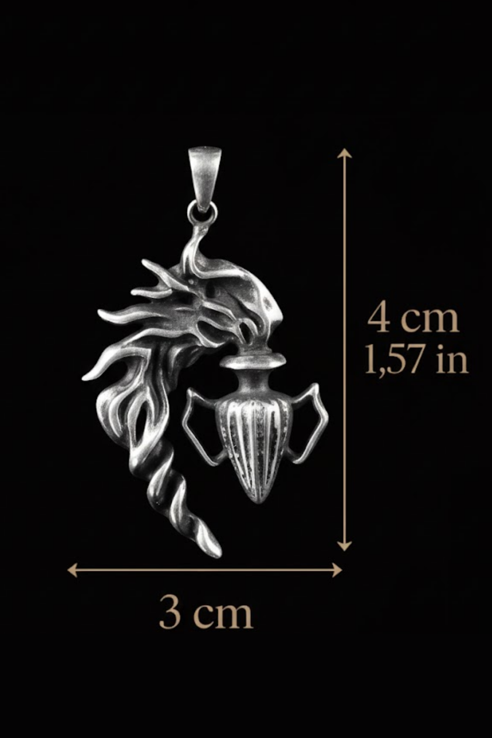 Aquarius Zodiac Necklace – Symbol of Creativity, Freedom & Originality | Meaningful Gift in Sterling Silver, Gold Plated, Bronze