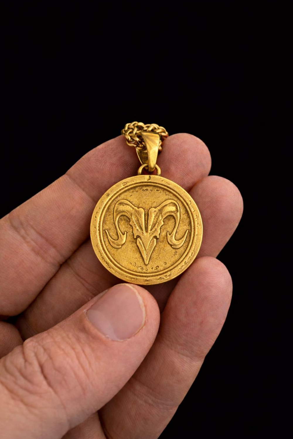 Aries Zodiac Necklace | Symbol of Courage, Energy & Leadership | Handmade in 925 Sterling Silver, 24k Gold Plated, Copper