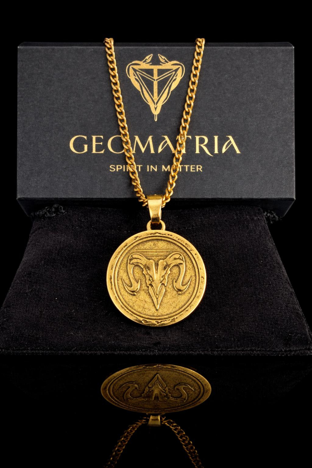 Aries Zodiac Necklace | Symbol of Courage, Energy & Leadership | Handmade in 925 Sterling Silver, 24k Gold Plated, Copper