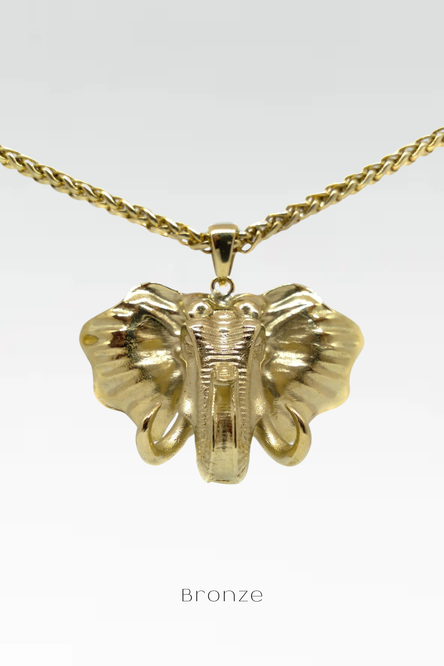 Collar de Ganesha – Colgante hindú en bronce, plata o baño de oro de 24 quilates