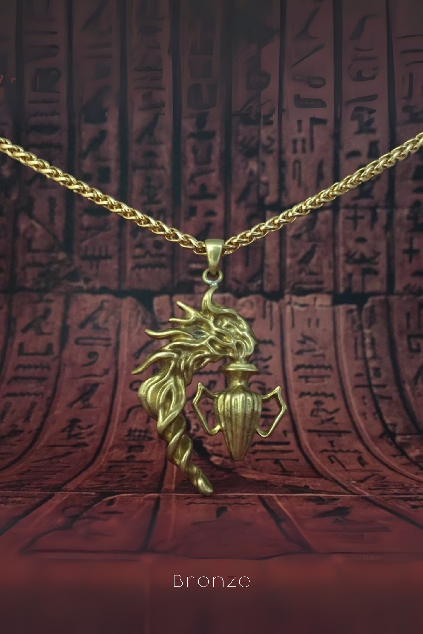 Aquarius Zodiac Necklace – Handmade Pendant in Bronze, Copper & 24K Gold Plated | Astrology Jewelry for Visionaries