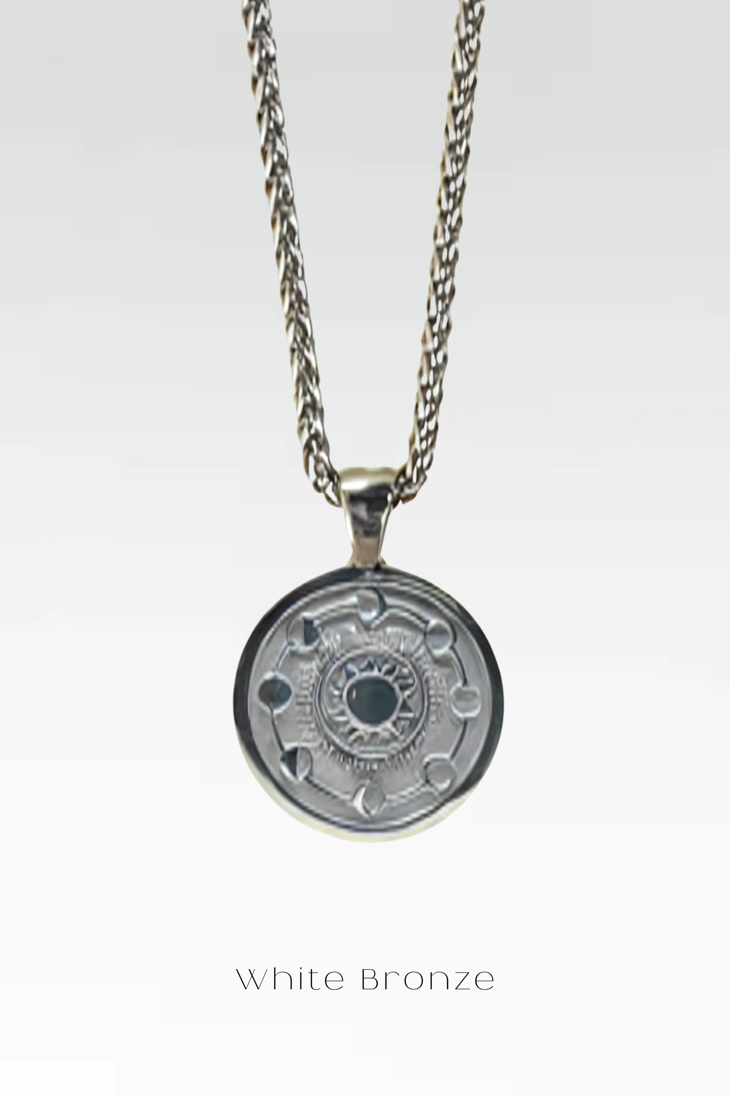 Collar de fases lunares, collar personalizado, collar de bronce, collar de plata esterlina, collar chapado de oro de 24 km, collar de luna, hecho a mano