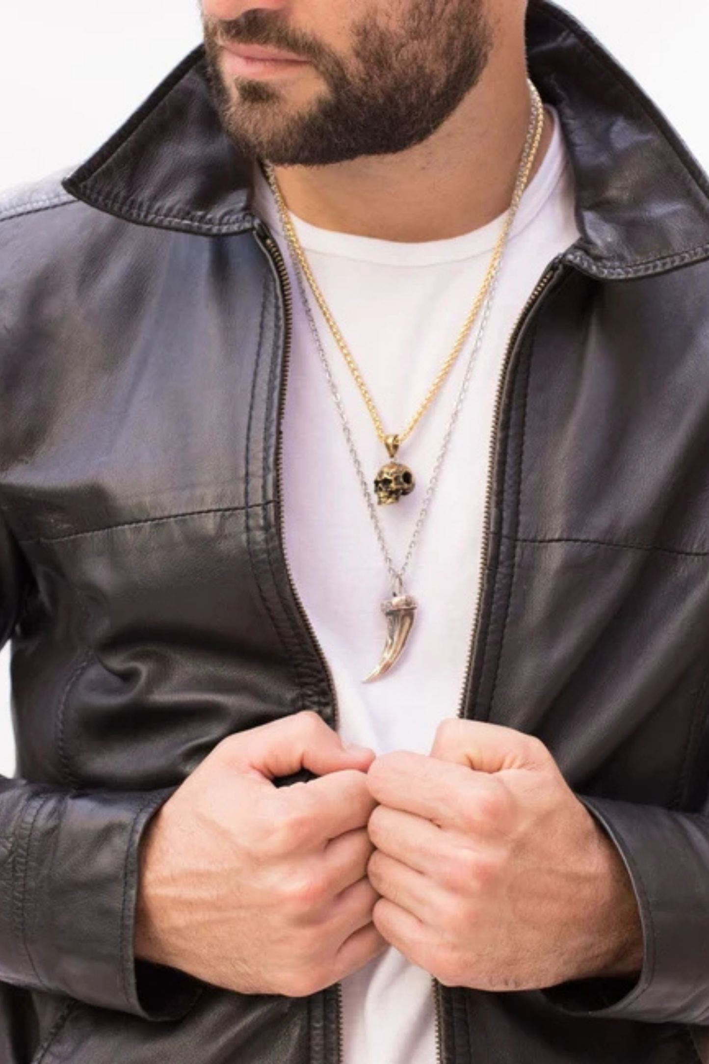 Wolf Claw Large Necklace – Handmade Pendant in Bronze, Sterling Silver, Copper & 24K Gold Plated | Symbol of Strength & Instinct