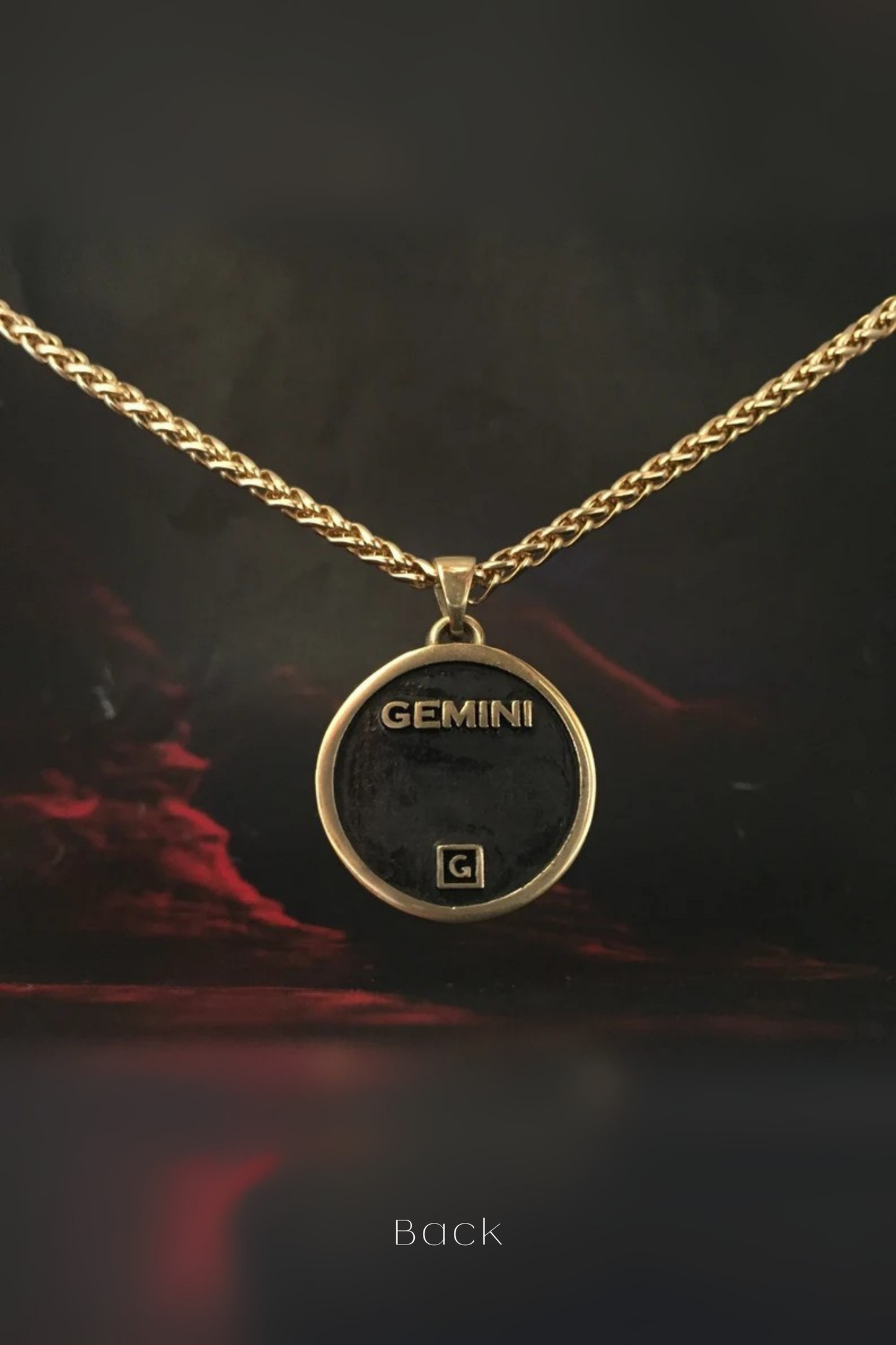 Collar de signo de zodiaco Géminis, collar personalizado, collar de bronce, collar de plata esterlina, collar chapado en oro de 24 km, encanto horóscopo