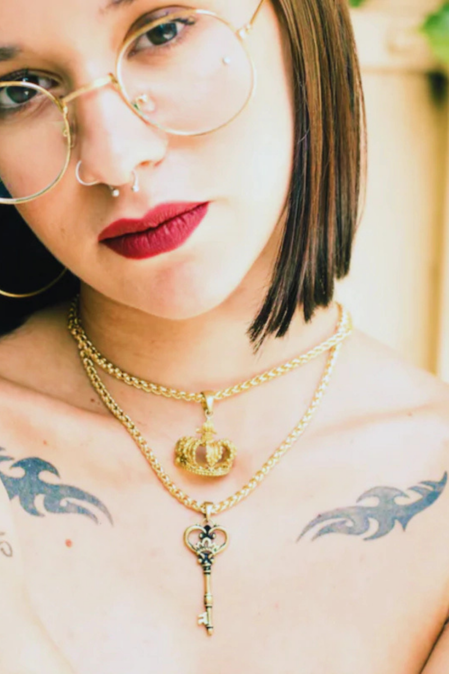 Collar con Llave – Colgante Simbólico Hecho a Mano en Bronce, Plata de Ley, Cobre y Baño de Oro de 24K | Joyería de Nuevos Comienzos, Regalo Unisex 