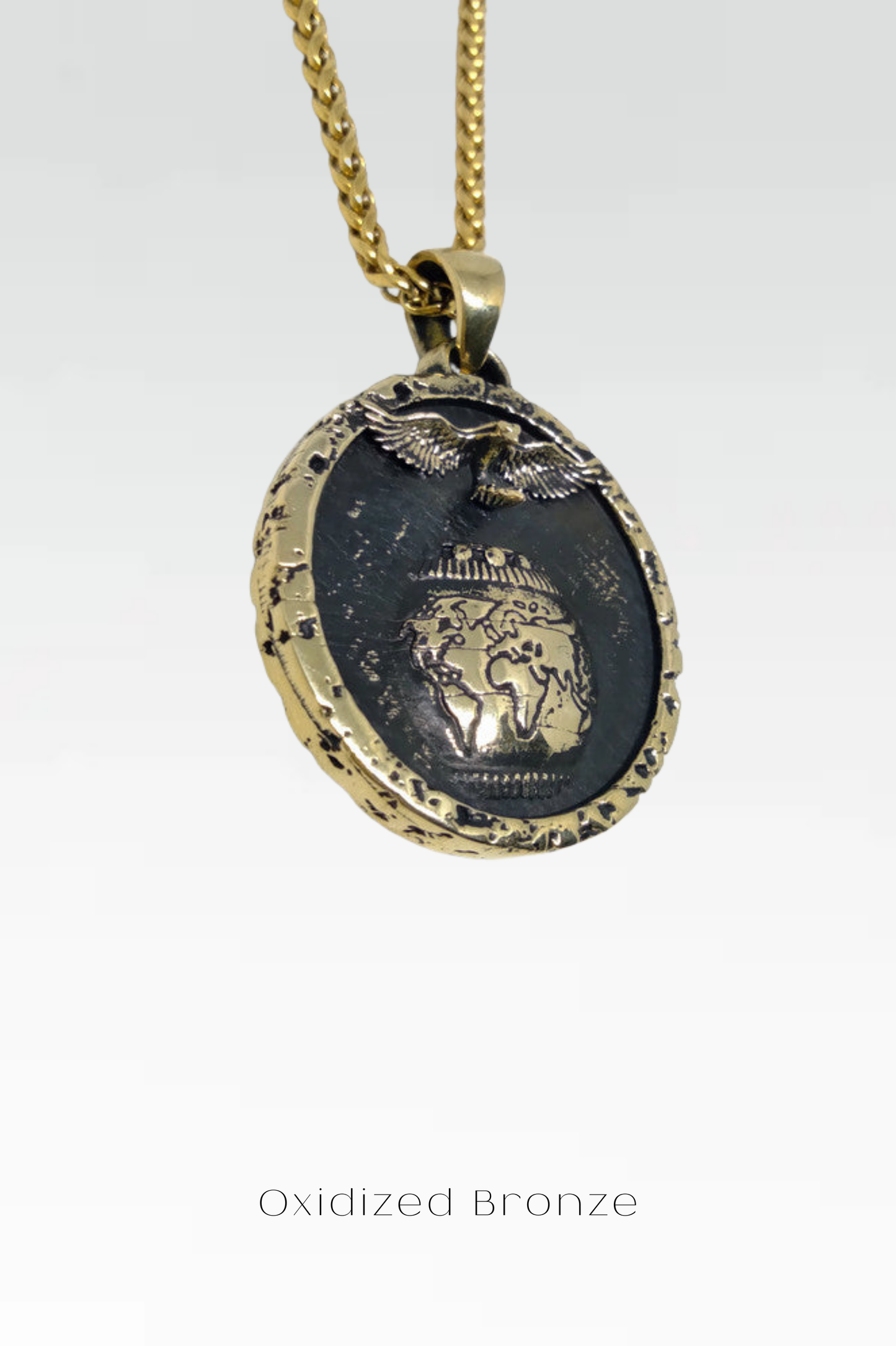 Collar en perspectiva, collar personalizable, bronce, plata esterlina, collar de oro de 24 km, colegio, empoderador