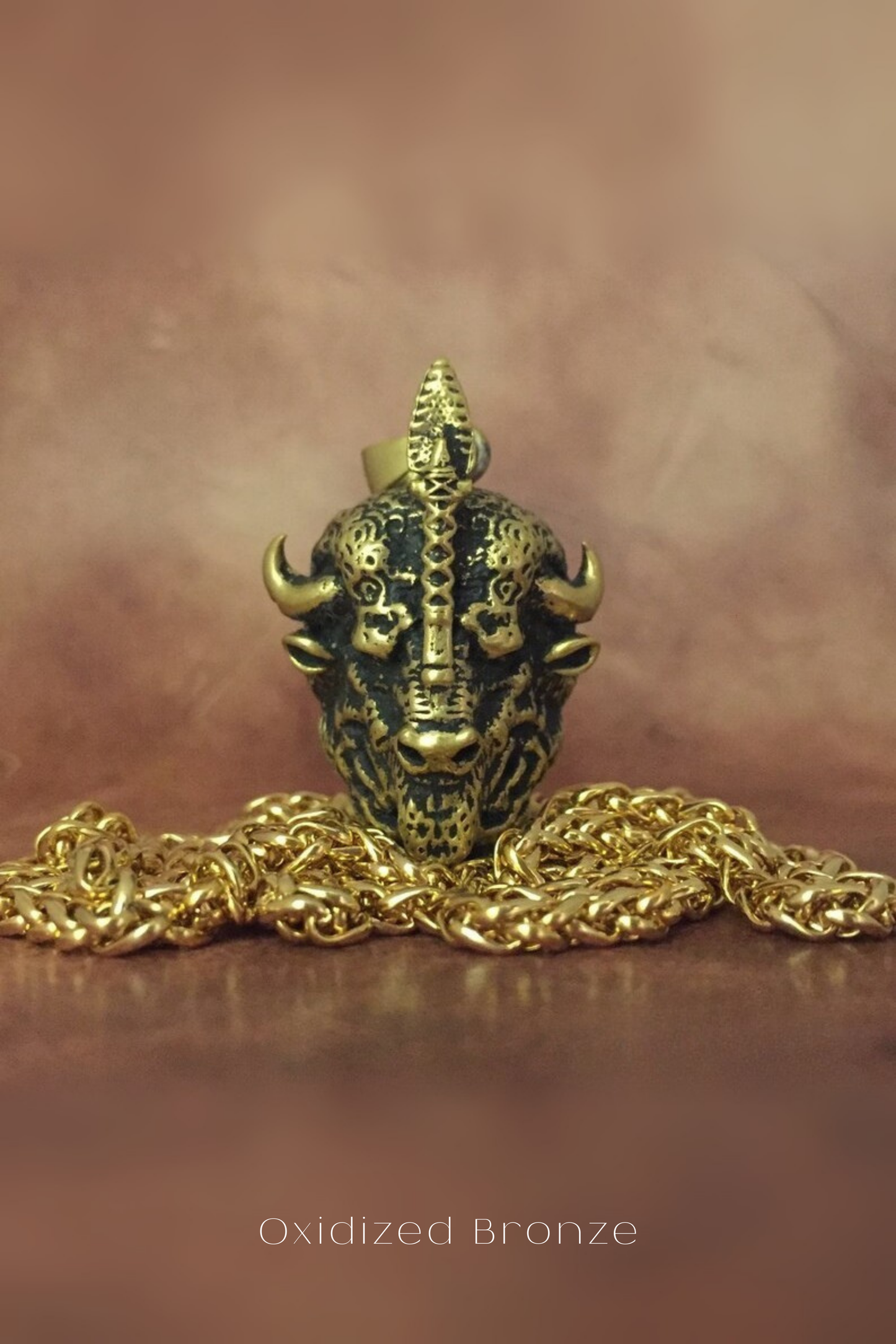 Collar del zodiaco Tauro: colgante astrológico hecho a mano en plata de ley, bronce y baño de oro de 24 quilates. 