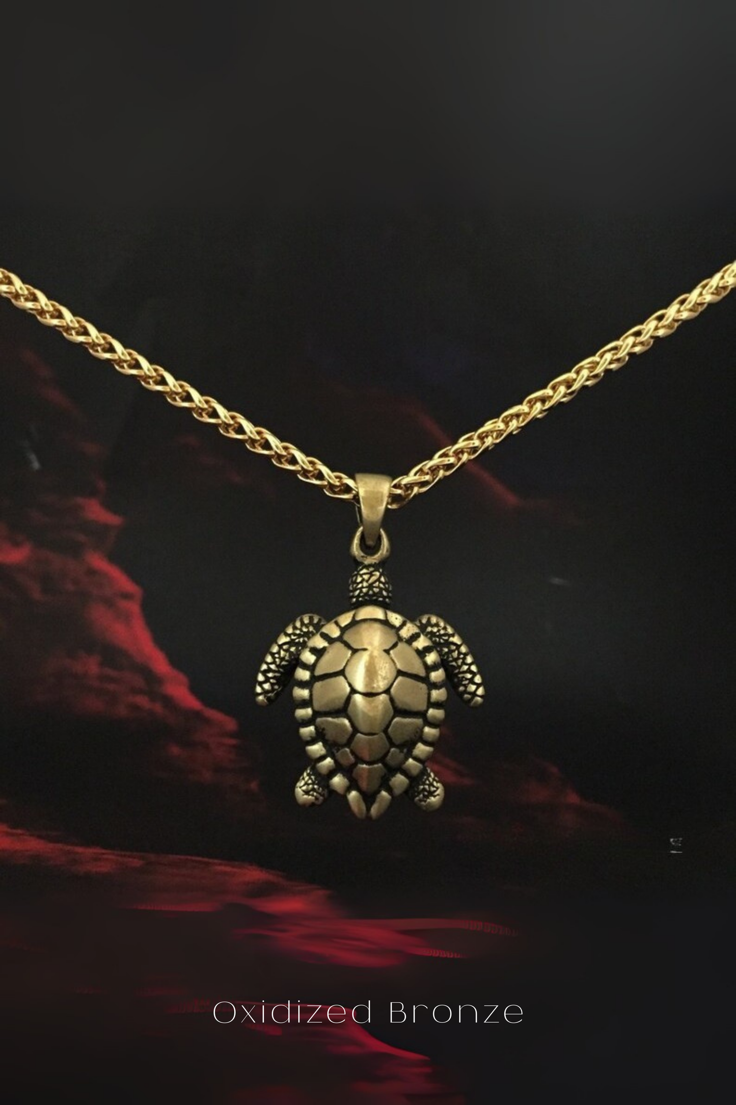 Collar de Tortuga – Colgante artesanal en oro de 24 quilates, bronce, plata de ley y cobre | Joyería unisex simbólica, regalo de longevidad