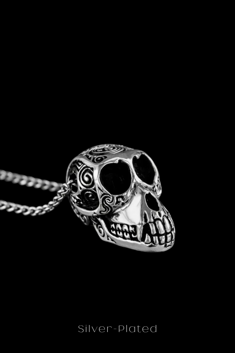 Monkey Skull Necklace – Bronze & Silver-Plated Finish | Limited Edition