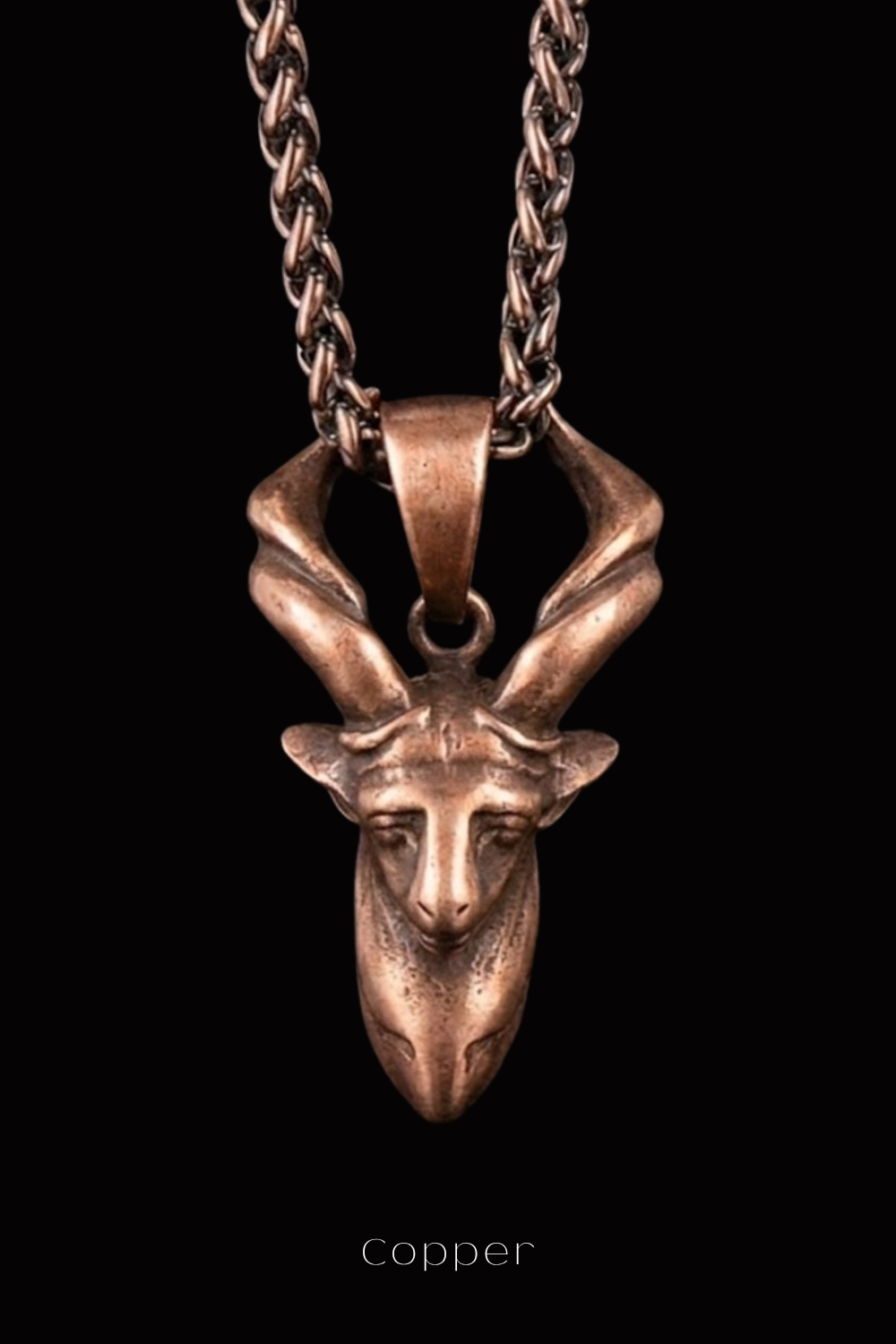 Capricorn Necklace | Symbol of Strength & Success | Astrology Pendant | Handmade in 925 Sterling Silver, 24k Gold Plated, Copper, Bronze