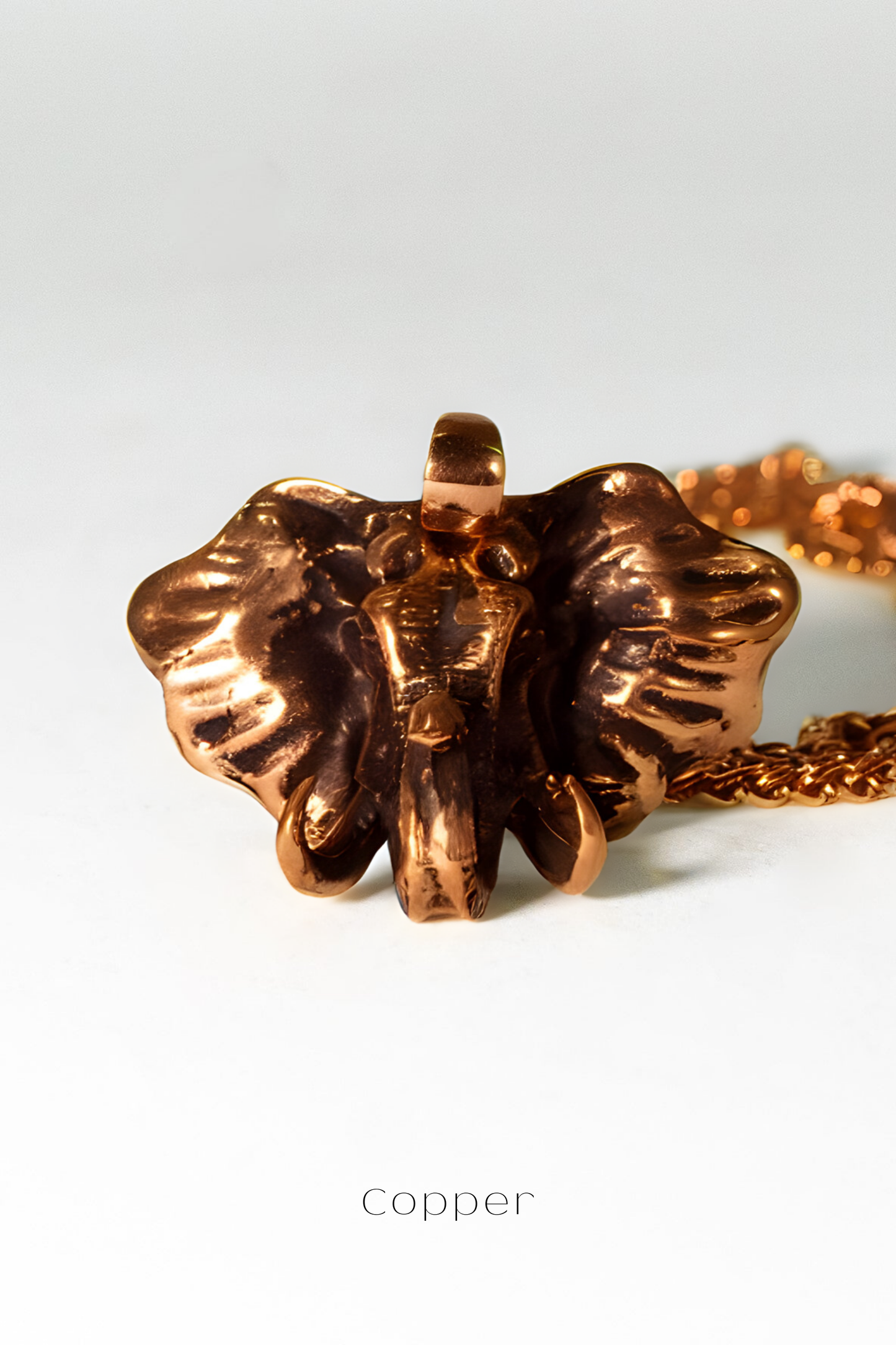 Collar de Ganesha – Colgante hindú en bronce, plata o baño de oro de 24 quilates