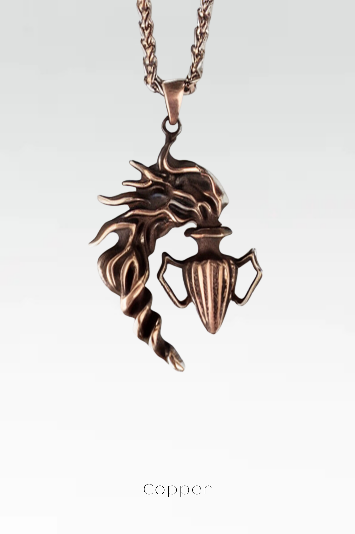 Aquarius Zodiac Necklace – Handmade Pendant in Bronze, Copper & 24K Gold Plated | Astrology Jewelry for Visionaries