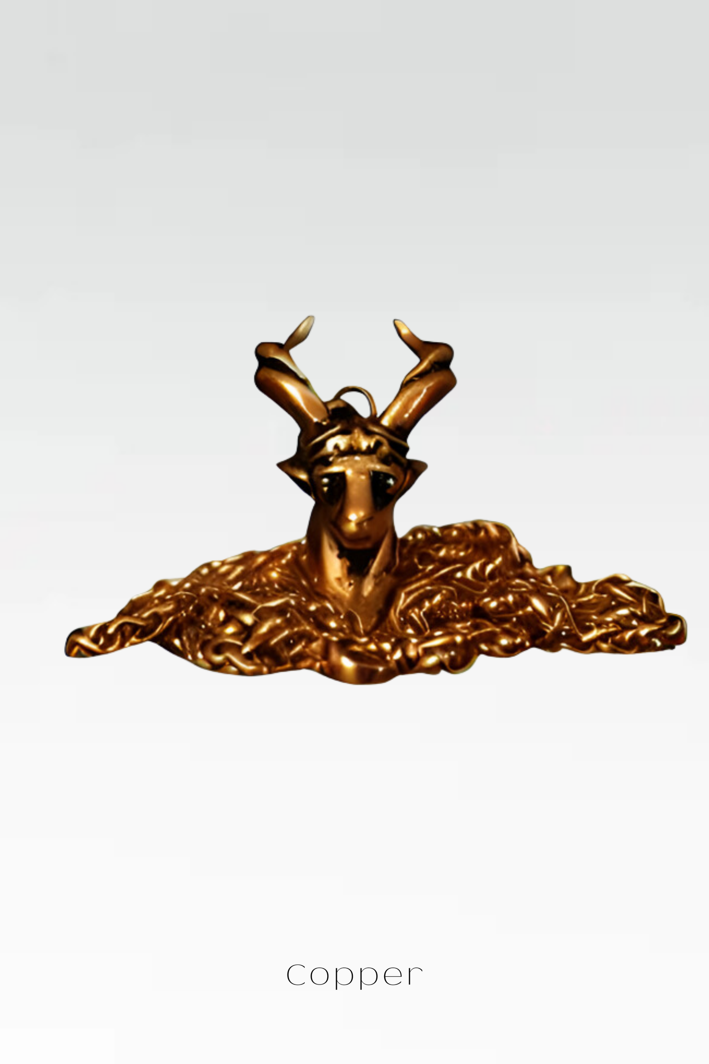Joyería del zodiaco Capricornio: collar hecho a mano de bronce, plata y chapado en oro de 24 quilates 
