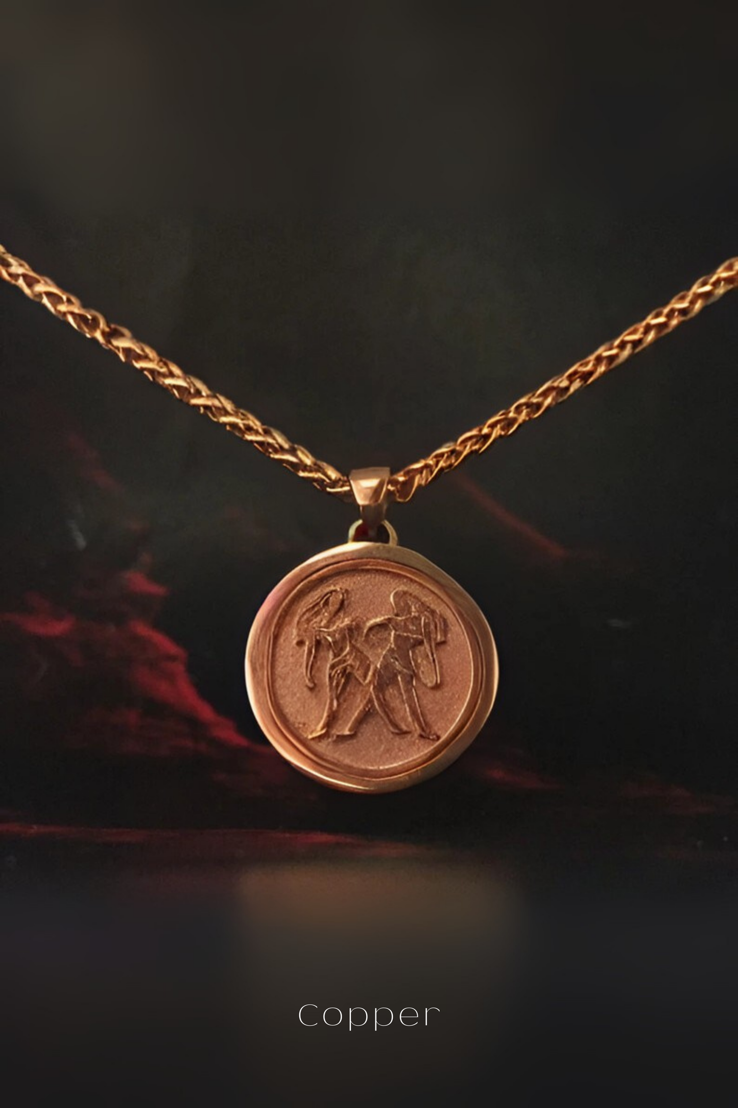 Collar de signo de zodiaco Géminis, collar personalizado, collar de bronce, collar de plata esterlina, collar chapado en oro de 24 km, encanto horóscopo
