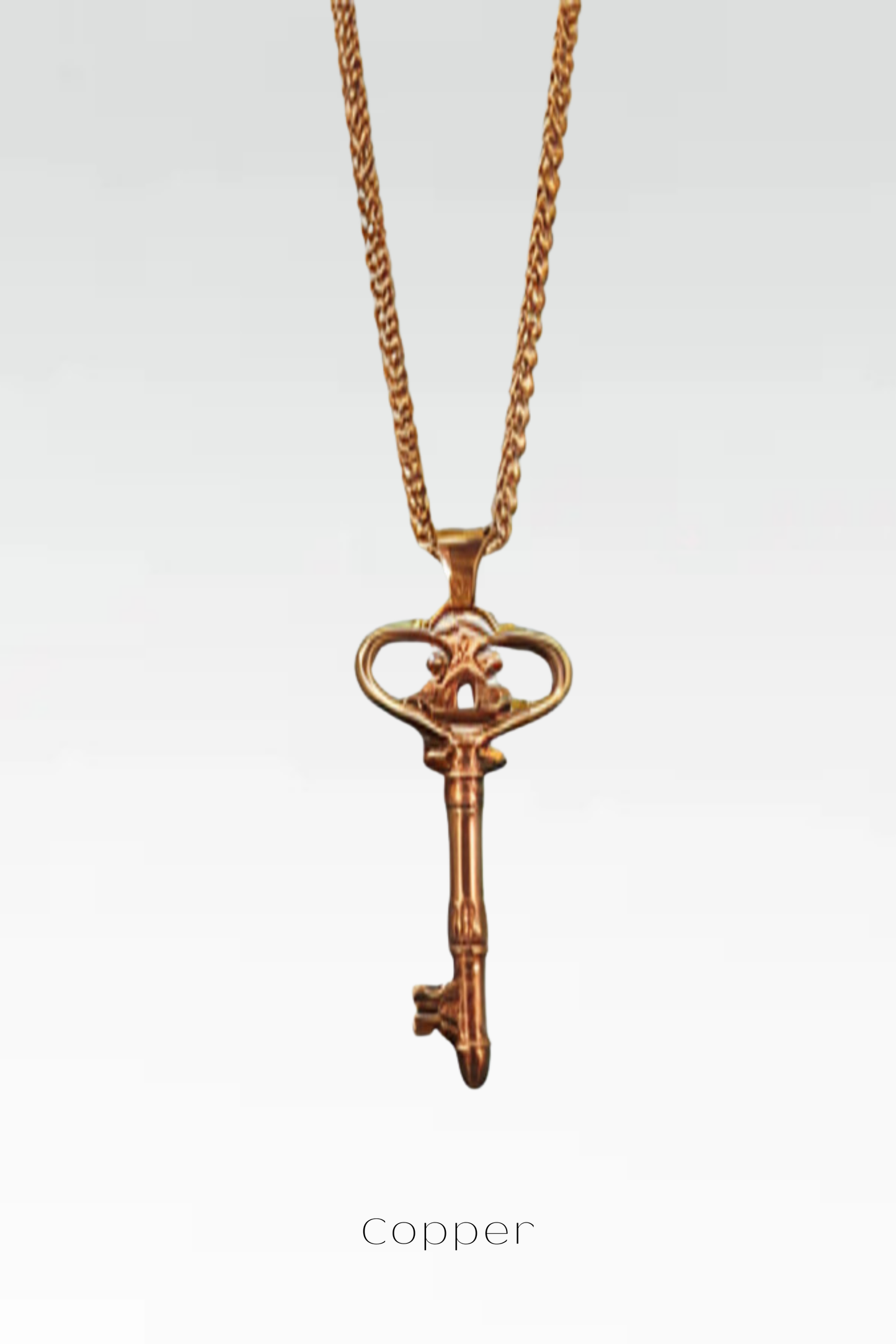 Collar con Llave – Colgante Simbólico Hecho a Mano en Bronce, Plata de Ley, Cobre y Baño de Oro de 24K | Joyería de Nuevos Comienzos, Regalo Unisex 