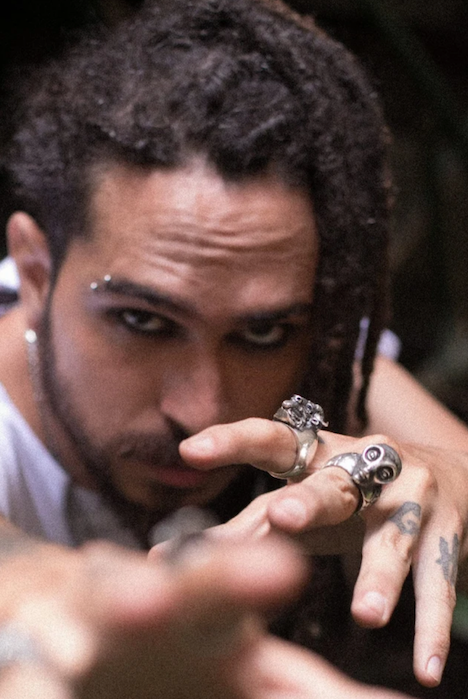 Handmade Alien Ring – Sterling Silver, Bronze & 24K Gold Plated | Unique Sci-Fi Jewelry