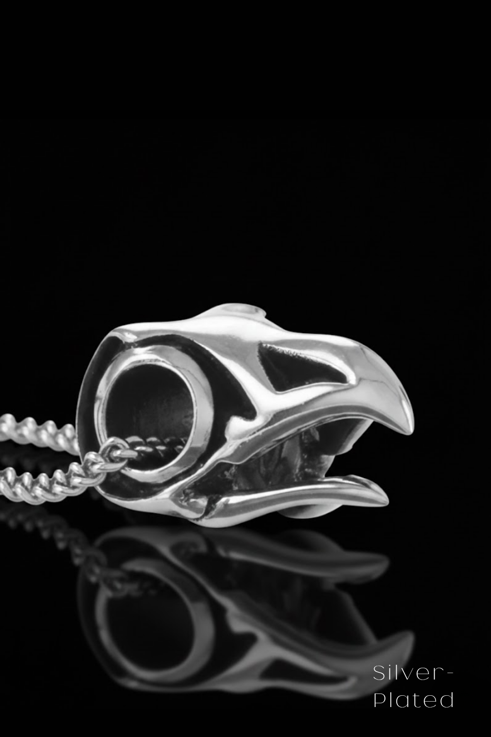 Eagle Skull Necklace – Bronze & Silver-Plated Finish | Limited Edition