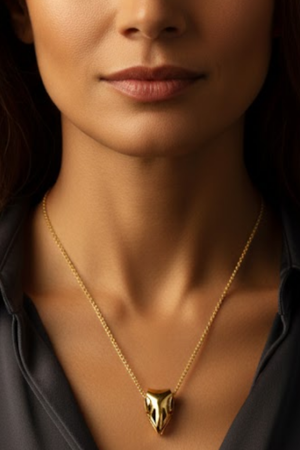 Eagle Skull Necklace – Bronze & Silver-Plated Finish | Limited Edition