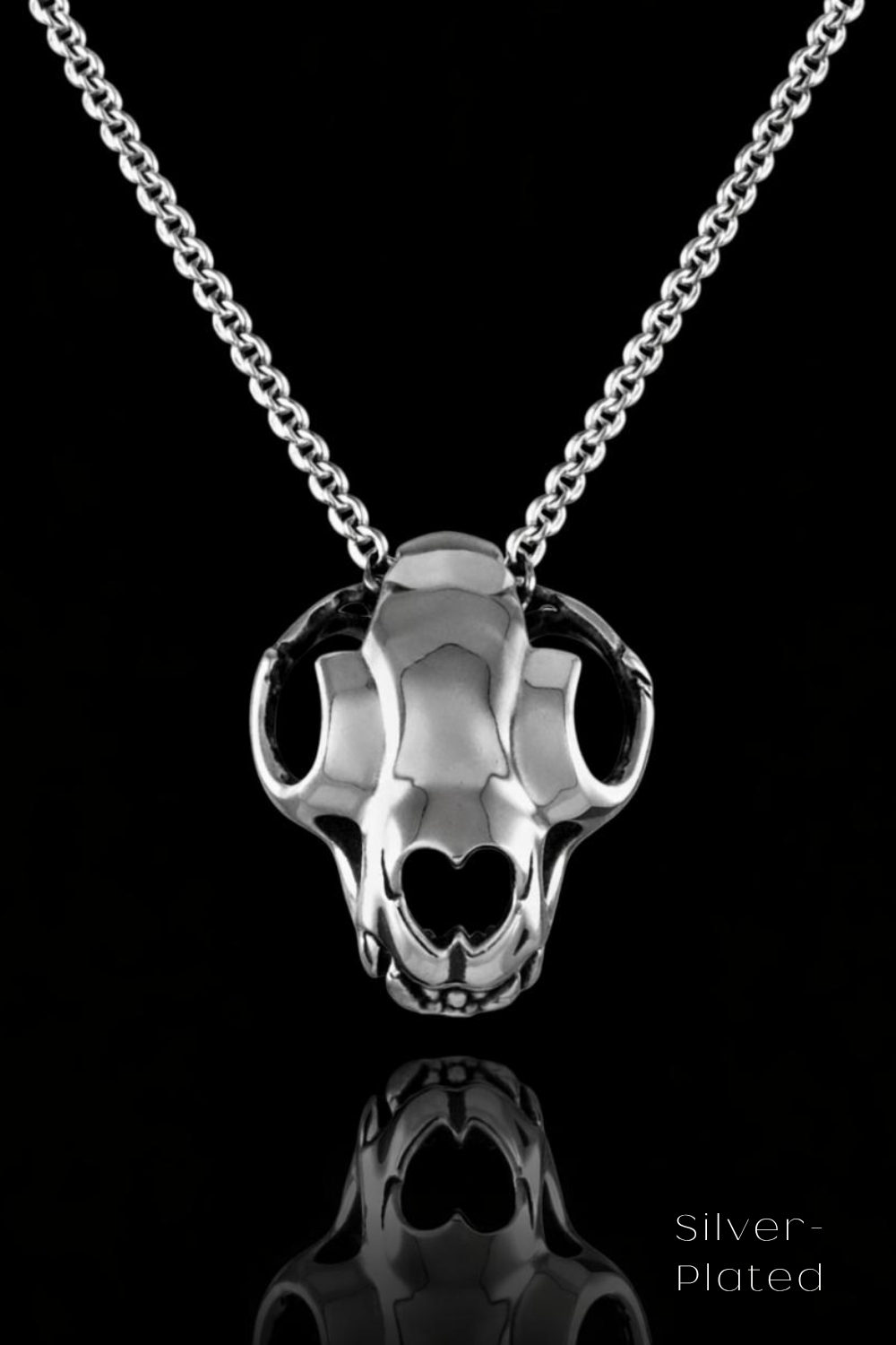 Tiger Skull Necklace –  Bronze & Silver-Plated Finish | Limited Edition