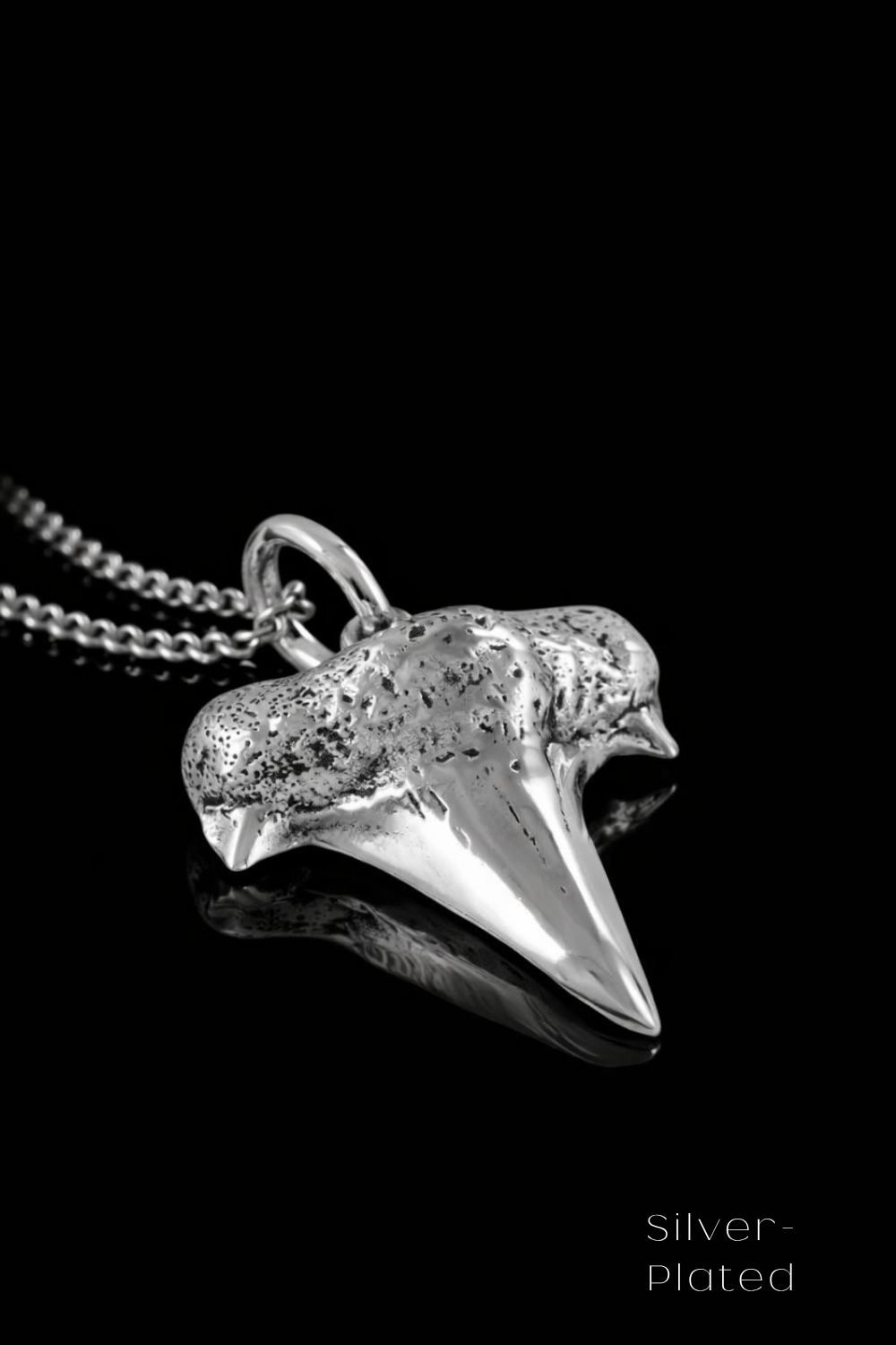 Shark Tooth Necklace – Bronze & Silver-Plated Finish | Limited Edition