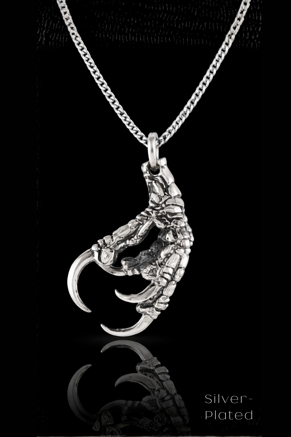 Raven Claw Necklace – Bronze & Silver-Plated Finish | Limited Edition