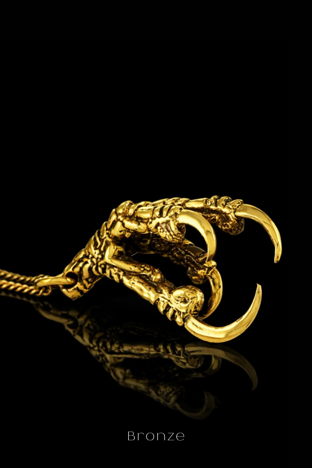 Raven Claw Necklace – Bronze & Silver-Plated Finish | Limited Edition