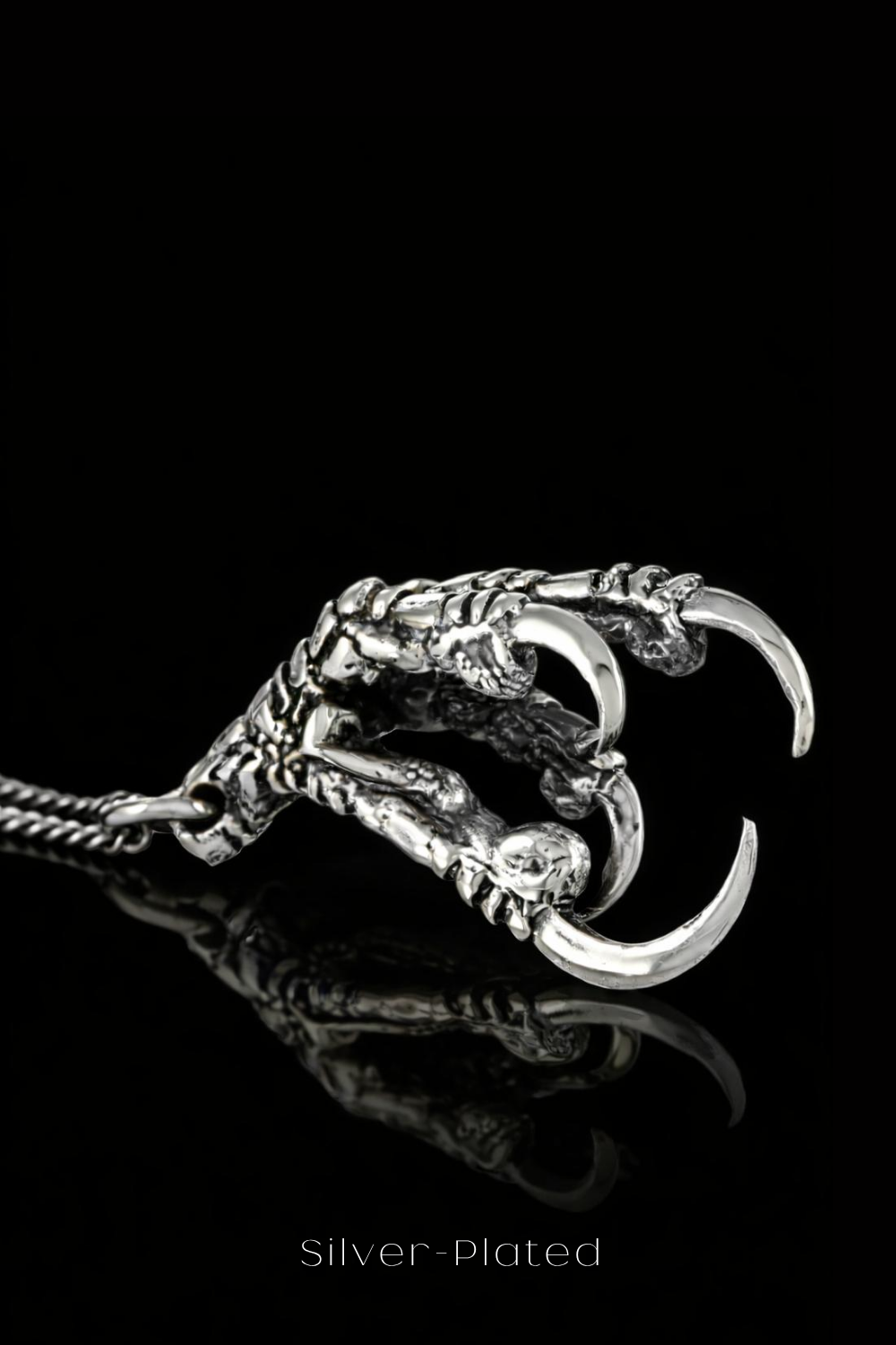 Raven Claw Necklace – Bronze & Silver-Plated Finish | Limited Edition