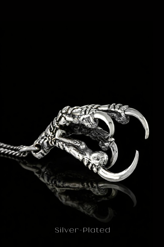 Raven Claw Necklace – Bronze & Silver-Plated Finish | Limited Edition