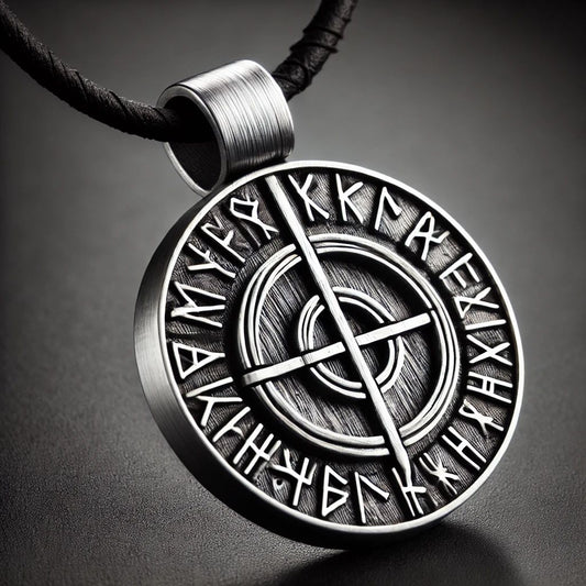 Collar de runas para la fuerza y ​​el coraje: amuleto del guerrero vikingo
