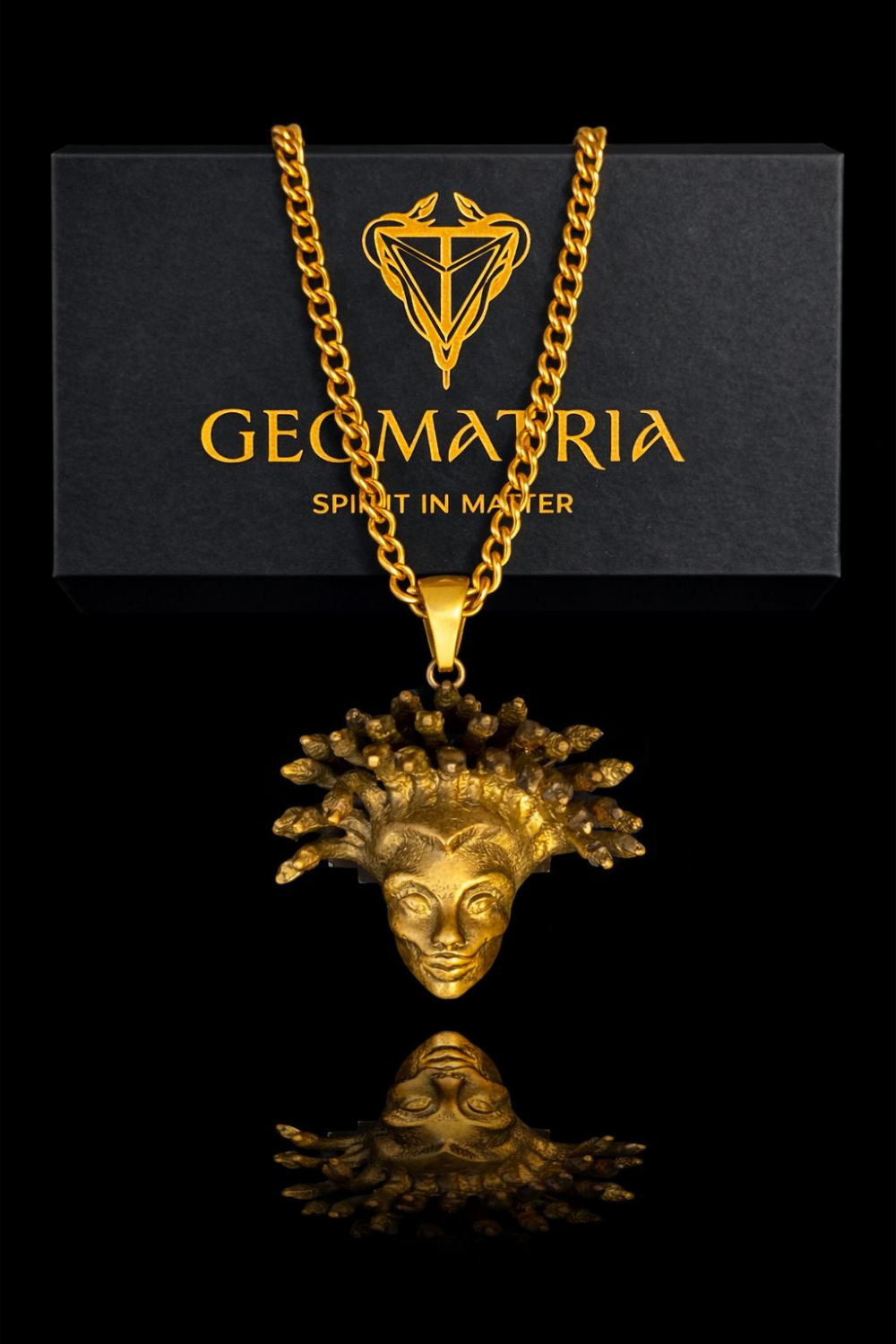 Medusa Necklace – Handmade Pendant in Bronze, 925 Sterling Silver & 24K Gold Plated | Symbol of Power & Transformation