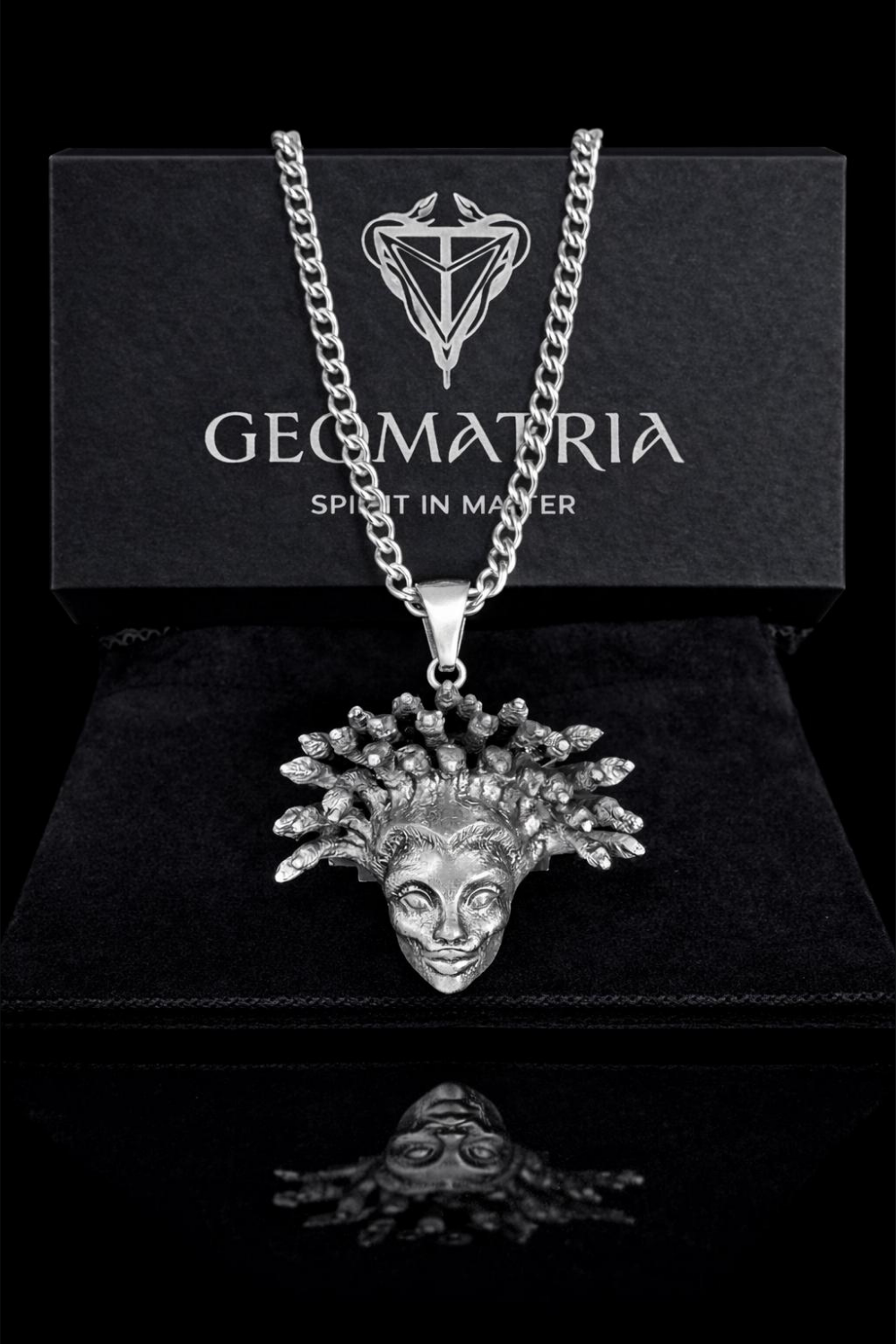 Medusa Necklace – Handmade Pendant in Bronze, 925 Sterling Silver & 24K Gold Plated | Symbol of Power & Transformation
