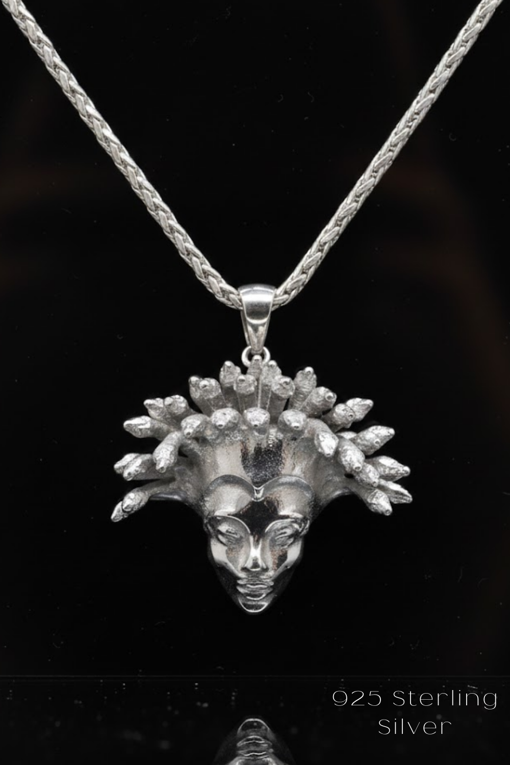 Medusa Necklace – Handmade Pendant in Bronze, 925 Sterling Silver & 24K Gold Plated | Symbol of Power & Transformation