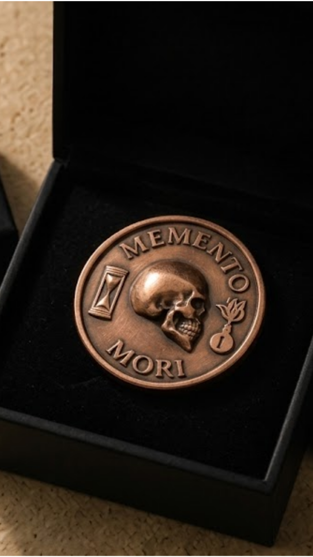 Memento Mori Coin Set | Memento Mori & 4 Virtues Coin | Handmade in 925 Sterling Silver & Bronze (Copy)
